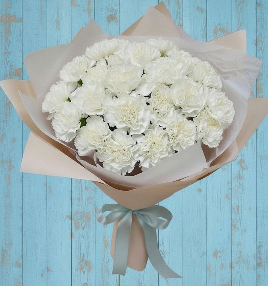 Букет цветов из: Гвоздики в Кенже