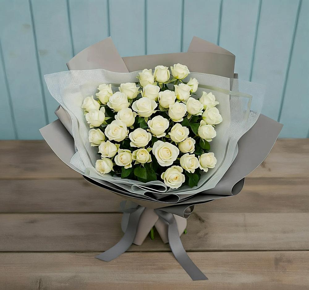 Букет Белоснежная нежность в Кенже