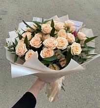 Букет Кремовые розы Латте #REPLACE_PRED# Кенже