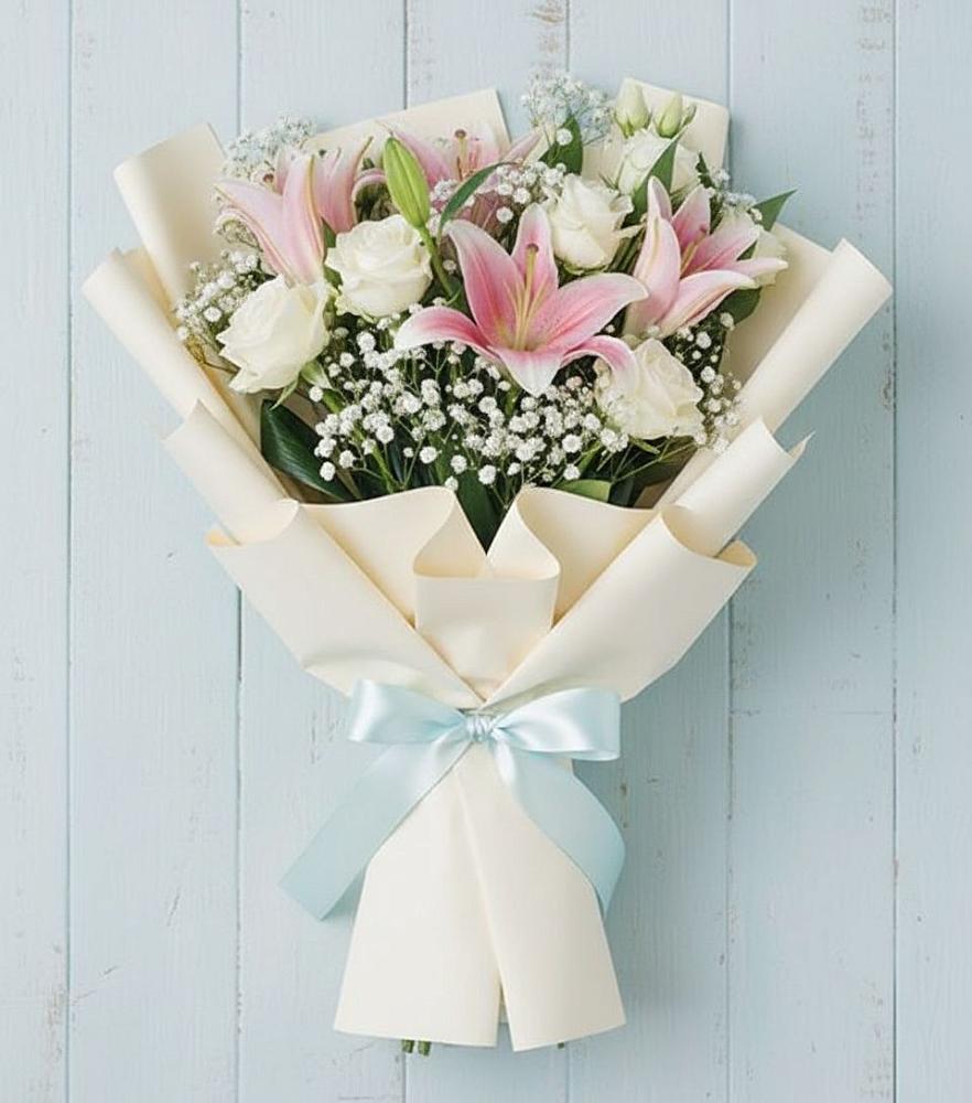 Букет цветов из: Лилии в Кенже