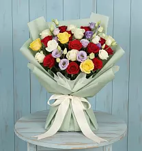 Букет цветов из:  Розы #REPLACE_PRED# Кенже