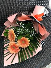 Букет цветов из:  Герберы #REPLACE_PRED# Кенже