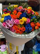 Букет цветов из:  Розы и Хризантемы #REPLACE_PRED# Кенже