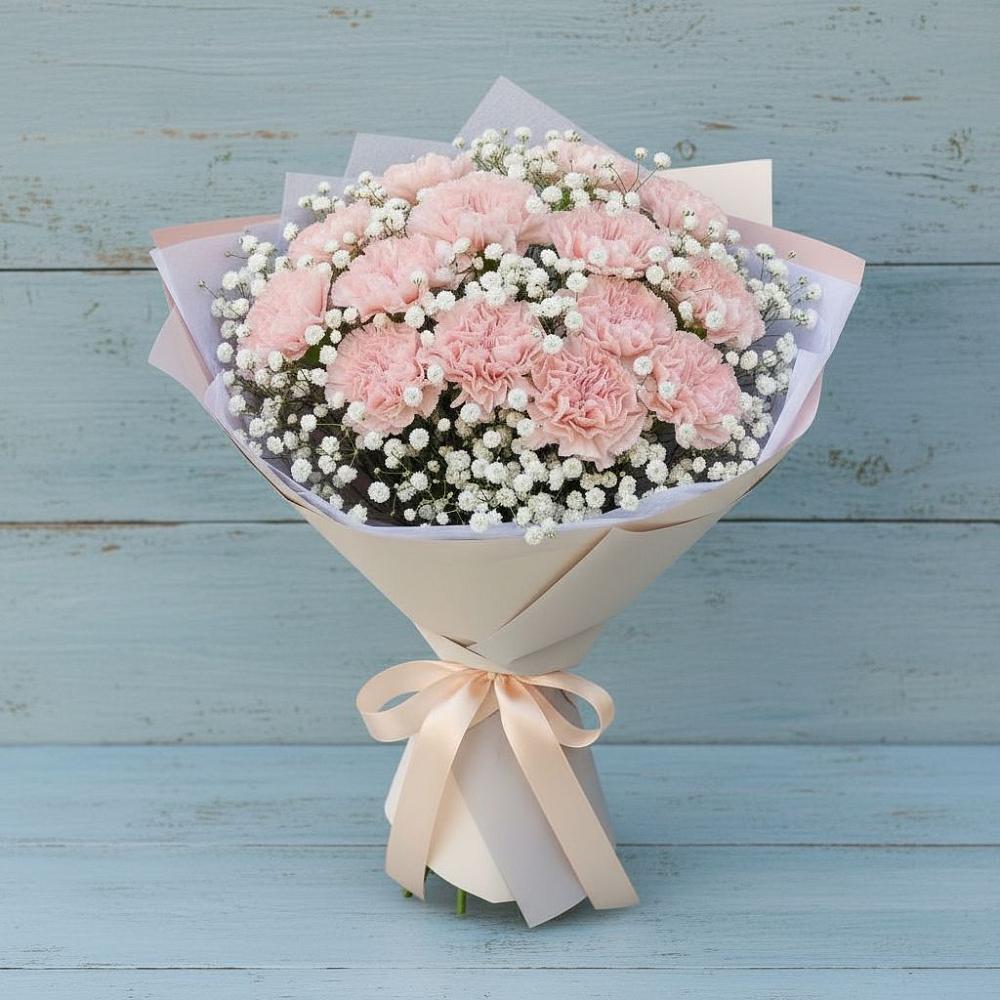 Букет цветов из: Гвоздики в Кенже