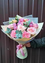 Букет цветов из:  Розы и Гвоздики #REPLACE_PRED# Кенже