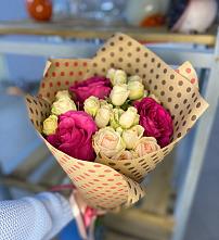 Букет цветов из:  Розы #REPLACE_PRED# Кенже