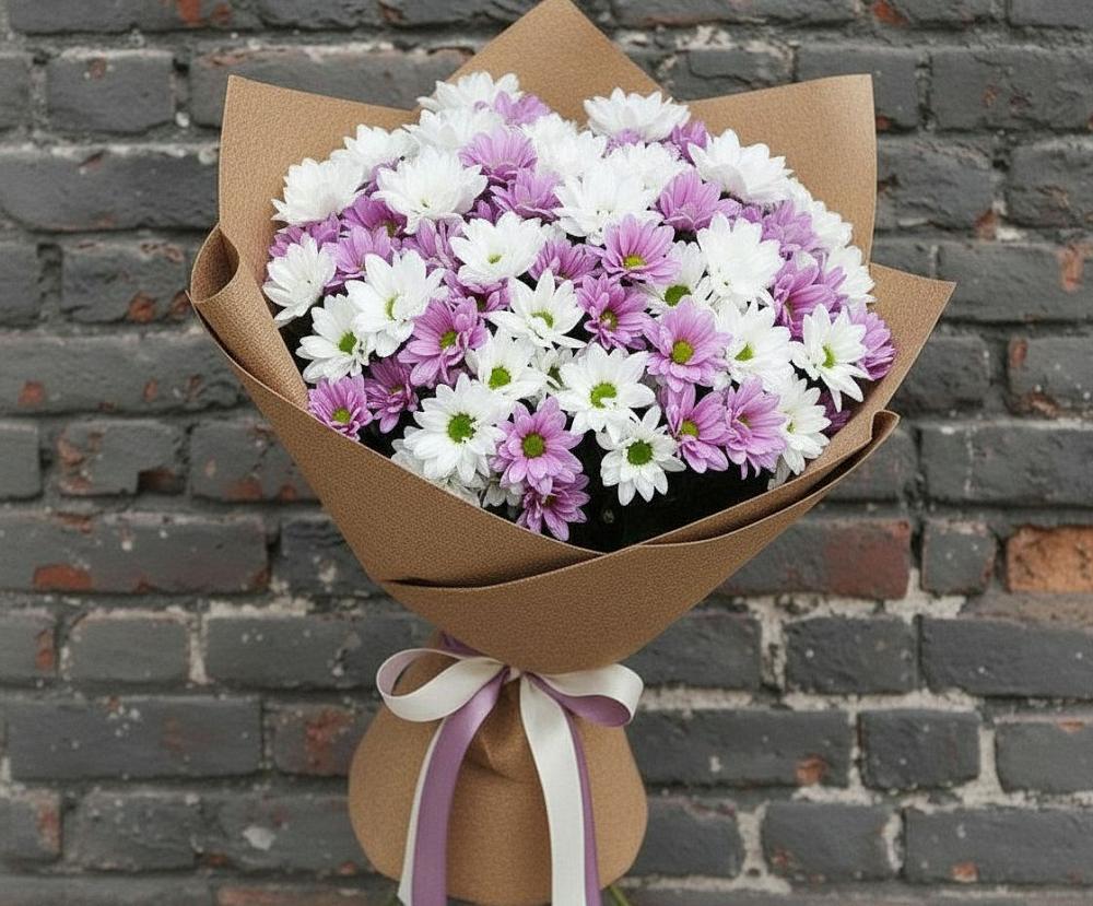 Букет цветов из: Хризантемы в Кенже