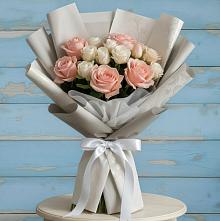 Букет цветов из:  Розы #REPLACE_PRED# Кенже