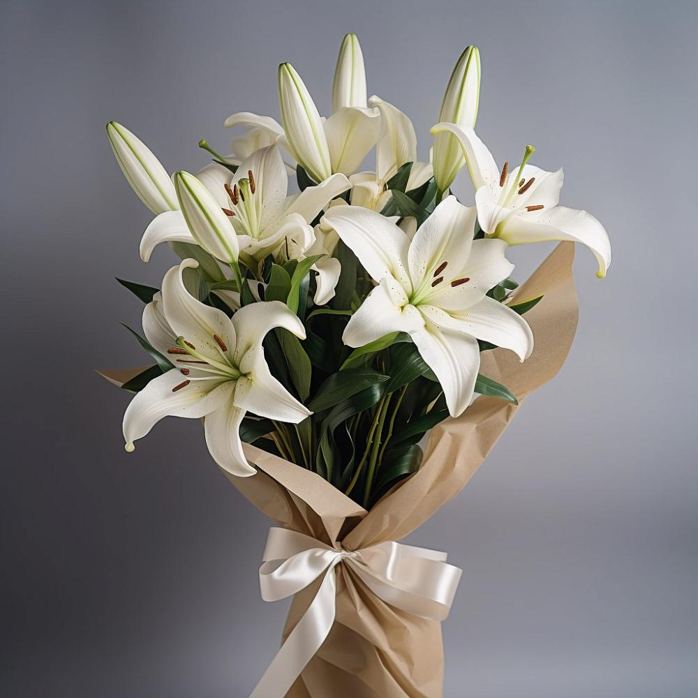 Букет цветов из: Лилии в Кенже