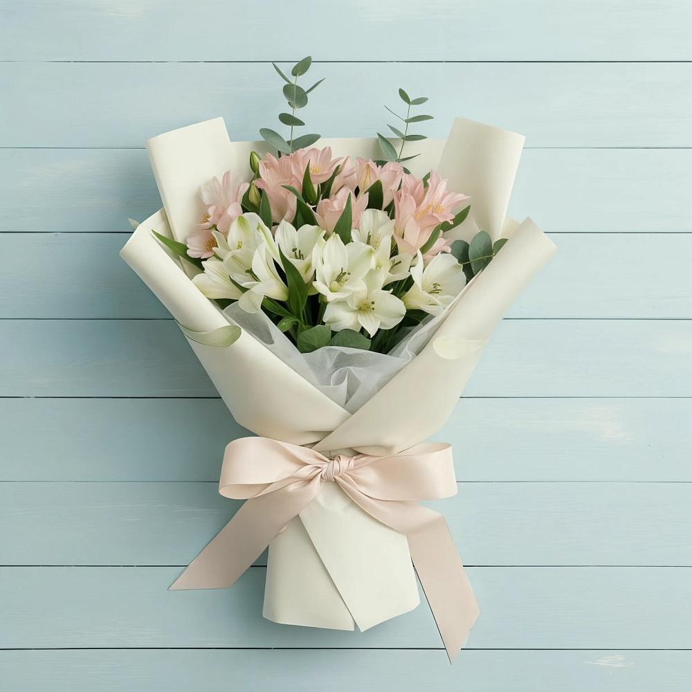 Букет цветов из: Альстромерии в Кенже