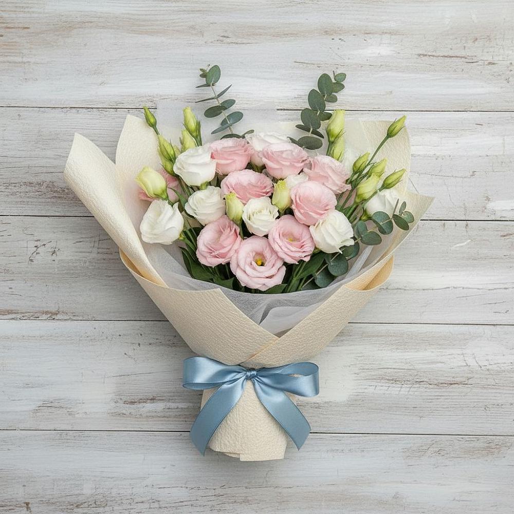 Букет цветов из: Лизиантусы в Кенже